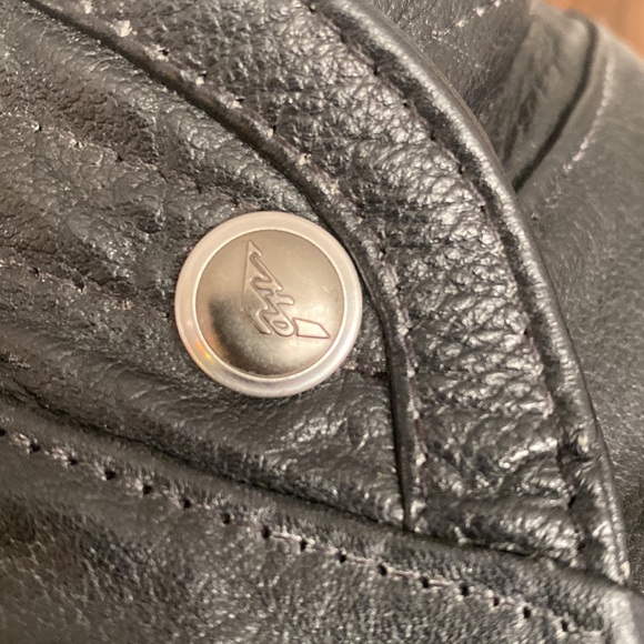 Harley Davidson black leather jacket with fringe, sz L very UNIQUE! - Picture 8 of 16